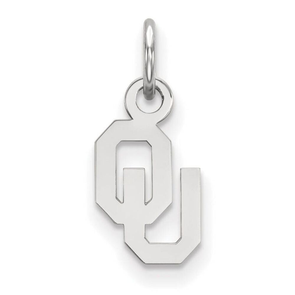 10k White Gold U. of Oklahoma XS (Tiny) Charm or Pendant